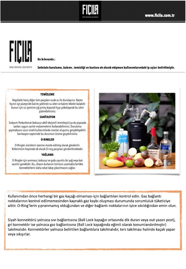 Product User Manuals TR 3 Fici Kullanimi