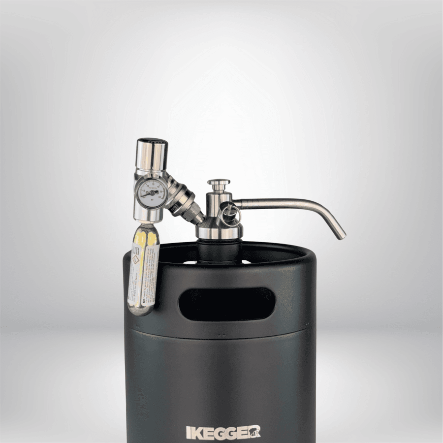 4litre 2 musluk 4 Litre Mini Fıçı - Bira ve Nitro Kahve Fıçısı