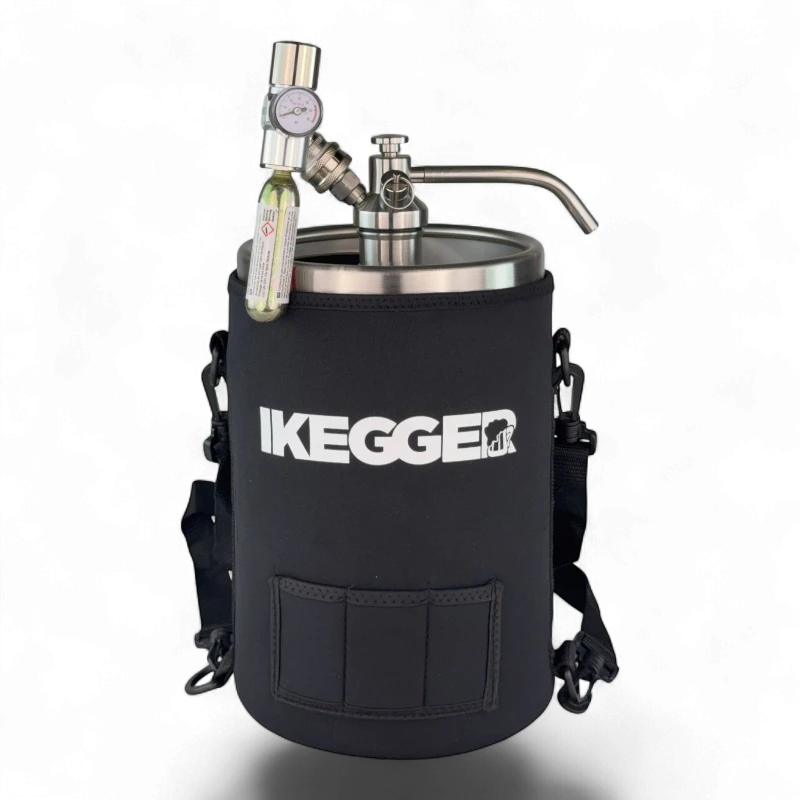 iKegger 2.0 seti — 5 L gri paslanmaz fıçı
