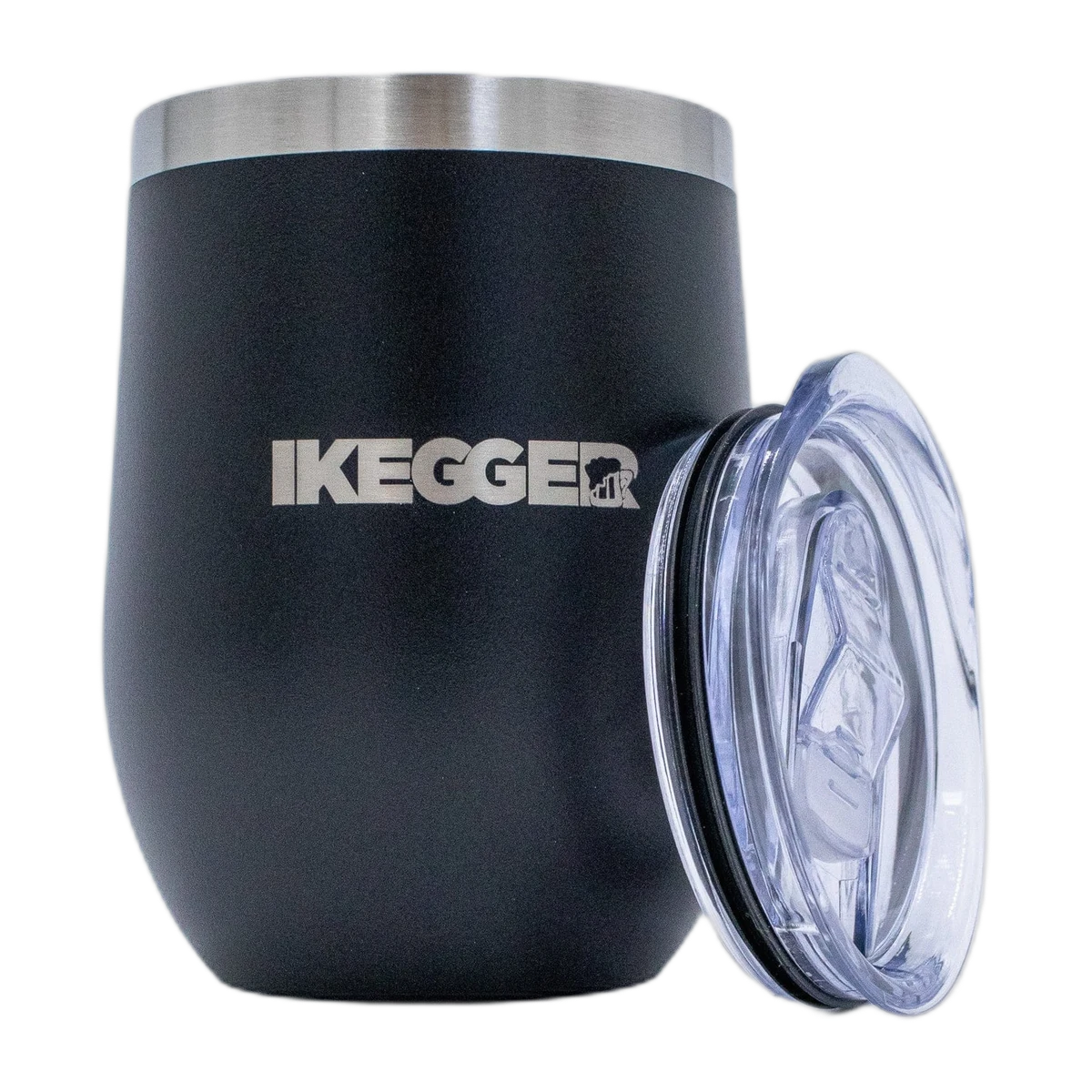 iKegger 12oz (355 ml) paslanmaz termos bardak, mat siyah