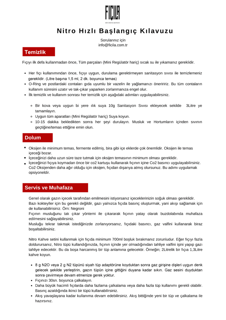 Nitro hızlı başlangıç kılavuzu