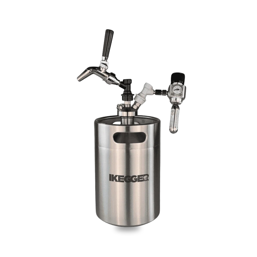 Standart bira musluk seti, 5 L paslanmaz fıçı ile